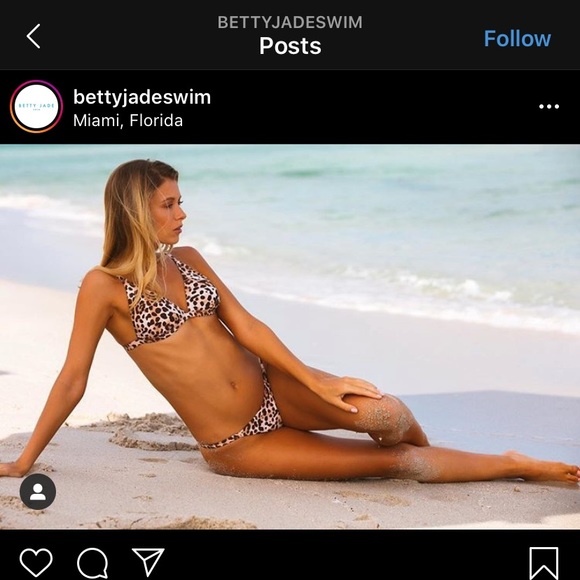 🆕 Cheetah Micro Triangle Bikini L - Picture 14 of 14